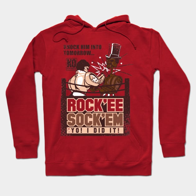 Rockee Sockem Hoodie by WarbucksDesign